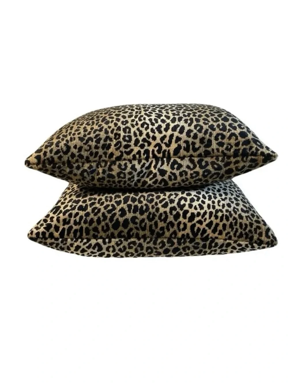 Clarence House “Kalahari Black” feather down pillows